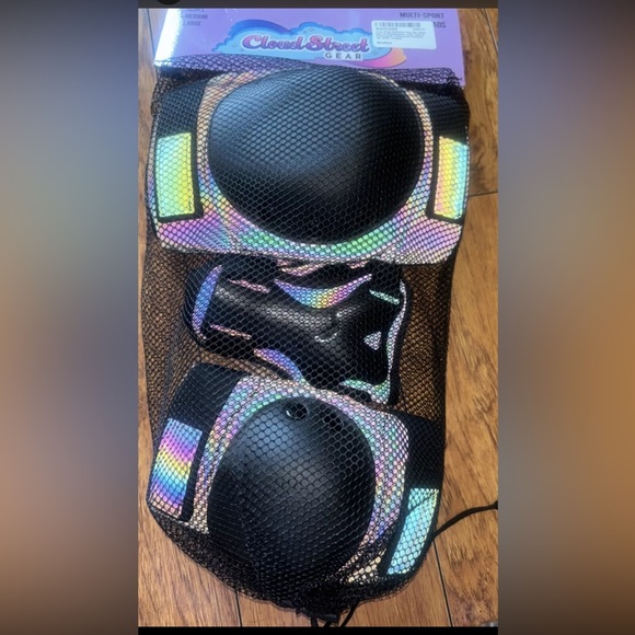 6PCS/Set Wrist+Elbow+Knee Pads Protective  Reflective Gear Youth Kid Medium - Picture 2 of 3